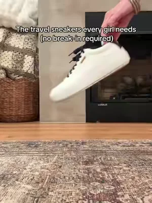 These might be the most comfortable white sneakers I've tried. No break-in period, lightweight, and perfect if you have a trip coming up and know you'll be walking all day.These are quickly becoming my go-to travel shoes.✈️👟 #whitesneakers #travelsneakers #travelshoes #comfortablesneakers #walkingshoes