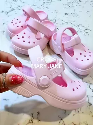 These Crocs Mary Janes for little girls might be the cutest toddler shoes I’ve seen. The comfy wear of a Crocs with the adorable looks of a classic Mary Jane shoe 🎀✨@Crocs  #crocs #toddlershoes #crocskids #toddlerfashion #girlmom