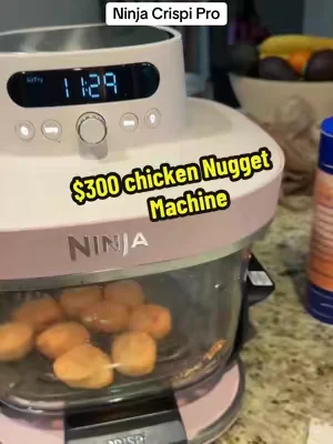 The ninja Crispi pro is the ultimate non-toxic air fryer! It comes with two cooking vessels, making food prep easy. This can cook a full-size chicken but is incredible for chicken nuggets, french fries, baking proofing, sourdough pizzas and more. #ninjacrispipro #nontoxicairfryer #airfryer #ninjaairfryer #dealsforyoudays @Ninja Kitchen 