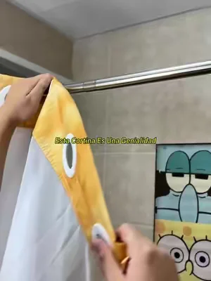 Es Hora de Cambiar Tu Cortina de Ducha #hooklessshowercurtain #showercurtain #bathroomupgrade #homefinds #fyp 