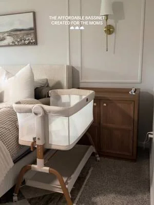 The quality is incredible & it has all those must have features 🤎 #Bassinet #BabyRegistry #MomsofTikTok #BabyTok #BabyMustHaves  
