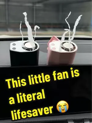 Getting into my car used to feel like punishment 🥵 Now this little fan saves me every ride. #carfinds#summerhacks#CarFan#TikTokShopDealsforYouDays#JoytutusCarFan 