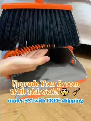 Don't go to the big supermarket to buy those expensive and difficult brooms. This broom is cheap and free shipping.#fyp #broomanddustpan #dealsforyoudays #broomset #SummerWins