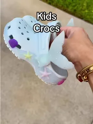 Mermaid crocs 🧜‍♀️ #crocs #kidscrocs #crocssuperbrandday #dealsforyoudays 