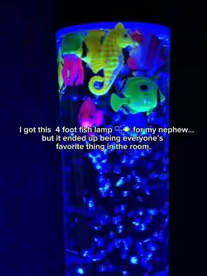 coolest birthday or Christmas gift for little ones. 🐠🫧💙 #FishLamp #giftforkids #KidsRoom  #dealsforyoudays  #creatorsearchinsights 