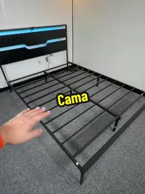 Cama metálica cama silenciosa cama que no necesita boxspring #dealsforyoudays #EasyReturnsEveryTime #summerwins #cama @Raybee Cher 