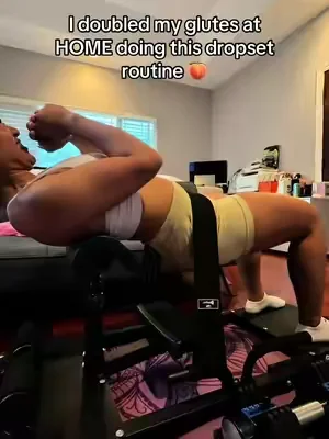No gym? Try this glute growth drop set. You will feel the 🔥🍑 🍑 25 lbs × 8 reps ⬇️ Drop the weight 🍑 20 lbs × 8 reps ⬇️ Drop the weight 🍑 15 lbs × 8 reps ⬇️ Drop the weight 🍑 10 lbs × 8 reps ⬇️ Drop the weight 🍑 just bands x Burnout #glutegrowth #athomeworkout #tiktokshopcreatorpicks #DealsForYouDays #creatorsearchinsights 