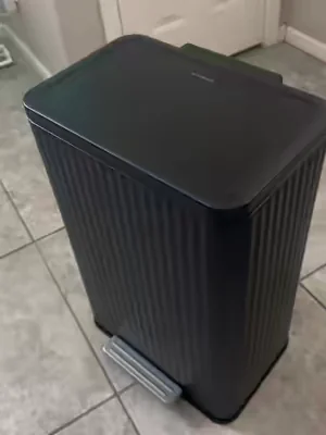 Finally got a baby-proof trash can #trashcan #trashcans #dealsforyoudays #kitchenfinds #babyproofing 