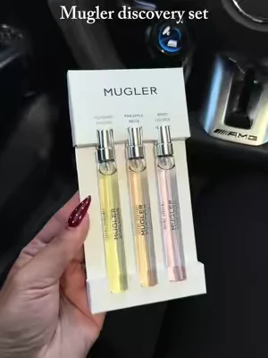 They all smell so good 🤩 #mugler #muglerperfume #dealsforyoudays #parfum 
