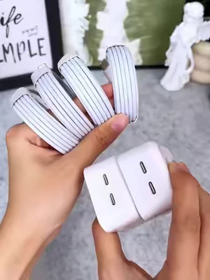 Juego de cargador perfecto para toda la familia 👨‍👩‍👧‍👦 #fastcharge #cablebundle #dealsforyoudays #fathersdaygift #tiktokfinds