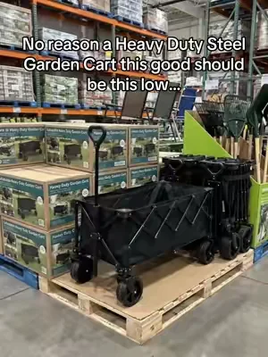Heavy Duty Steel Garden Cart #DealsForYouDays #SummerWins 