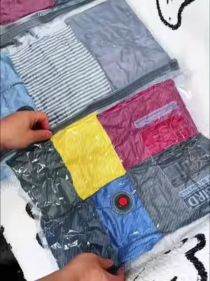 Fit three suitcases worth of clothes into one. #spacesaver#packwithme#vacuumstoragebags #dealsforyoudays#summerwins 