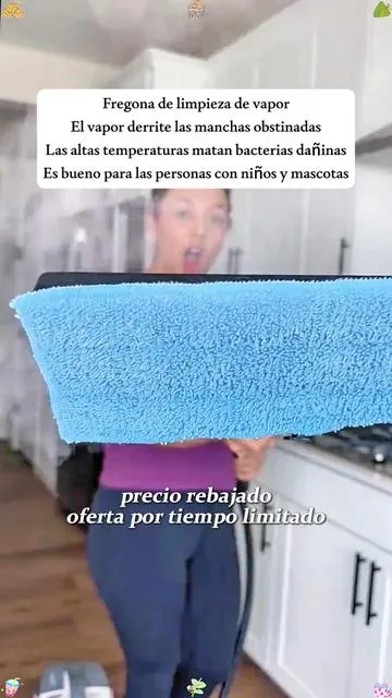 Fregona de limpieza de vapor El vapor derrite las manchas obstinadas Las altas temperaturas matan bacterias dañinas Es bueno para las personas con niños y mascotas#Limpiezaavapor #limpiezaconvapor #DíadelPadre #limpieza #fogón #virus #DealsForYouDays #SummerWins #cleaner #steamcleaning