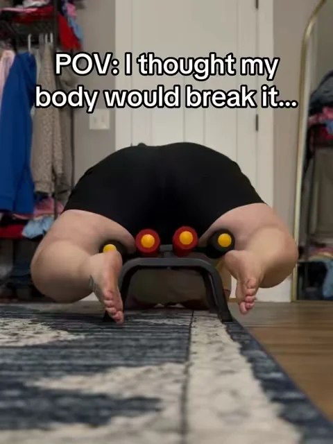 I waited so long to get this inversion table because I thought my body would break it. Turns out there's a higher weight limit and it's made for plus size bodies. This has reduced my back pain tremendously and released so much muscle tension. I'm able to stretch my hips after sitting in an office chair all day and regain flexibility and mobility by using this inversion table daily. I am so mad I waited so long to get it. #dealsforyoudays #summerwins #inversiontable #plussize 