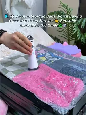 🚨73%OFF😱Order today and get free shipping!⚡️🛒 Compress, organize, dual power pump shrink clothes in seconds. Best Vacuum Storage Bags for Travel & Home Organization 2026.🥳🛍👇#foryoupage #travelbetter  #VacuumStorage #packsmart #tiktokmademebuyit 