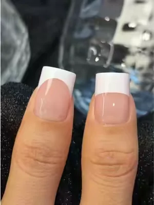 Compare regular & thickened nail tips, which one will you pick?✨FL #nails #pressonnails #fly #naildesign #frenchtipnails 