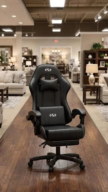 Level up your setup with the Ecofurnix Gaming Chair! 🚀 Designed for ultimate comfort during those long sessions, this ergonomic chair features lumbar support, a footrest, and an adjustable headrest. Easily find your perfect position with adjustable height and backrest angle. Crafted with smooth PU leather, a 360° swivel, and even a built-in massage function to keep you feeling great. Ready to upgrade your comfort zone? Tap to shop now! #fyp #foryourpage #DealsForYouDays #AIGC #Moras