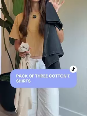 it was time to get some T shirts other than my oversized sleep shirts  #summeroutfits #closetstaples #capsulewardrobe #dealsforyoudays #casualoutfit 