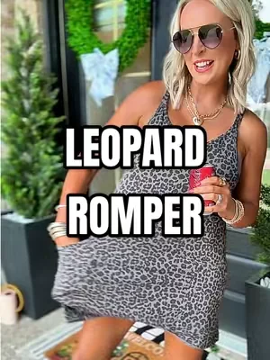 @SCUSTY #dealsforyoudays #romper #leopardprint #animalprint #minidress 