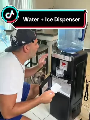 The 2 in 1 version will save you on counter space and makes large bullet ice with hot or cold water. #waterdispenser #dealsforyoudays #tiktokshopdealsforyoudays #summerwins #summervibes 