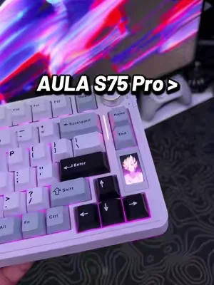 Official AULA S75 Pro 😮‍💨 #aulas75pro #creamykeyboards #mechanicalkeyboard #dealsforyoudays #tiktokshopcreatorpicks 
