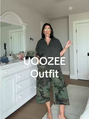 Chic af 💚 @UOOZEE USA #uoozee #outfitideas #camopants #dealsforyoudays 