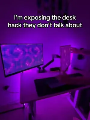 Biggest desk hack #monitorarms #flowliftpro #huanuo #dealsforyoudays #monitormounts 