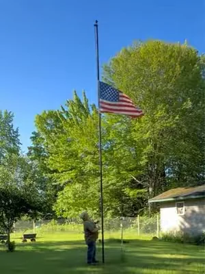 This flag pole will dress up your property and make it shine. The 25 foot flag pole from Vevor. Get yours today with a free shipping special for a limited time. ##america##usa##maga##flag##dealsforyoudays