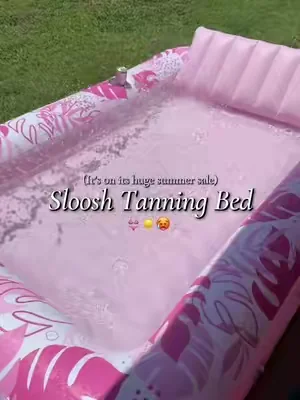 It’s 100 degrees and I’m ready to get a tan on! ☀️ #tanning #sloosh #tanningpool #slooshtanningpool #dealsforyoudays 