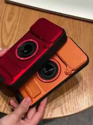 Shockproof Magnetic Case with Slide Camera Lens Protector For iphone17 16 15 1413 and Samsung GalaxyS25S24S23S22 S21 Ultra PlusRotatingRingHolder.#samsung galaxyphonecase#CaseMagneticoGalaxyProteccionCompleta#accesorios