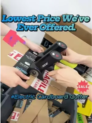 I came for the cardboard cutter…stayed for the 60%OFF!#tiktokshopdealsforyoudays #summerwins #electricscissors #boxcutter #dailycleaning 