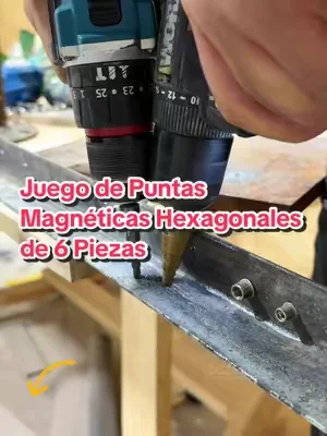 ¡Deja de perder tornillos! Juego de Puntas Magnéticas para Tu Taladro con 6 Medidas#dealsforyoudays #diytools #DIY #summervibes #tooltok 