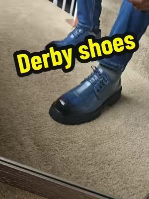 these blue and black Derby shoes alligator print nicest hair You can absolutely wear it with anything #derbyshoes #niceshoes #blueblackshoes #alligatorshoes #dealsforyouday 