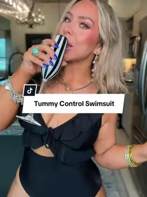 a little more coverage without sacrificing cute 💕 The tummy control is SO good too #swimsuit #midsizeswimsuit #swimwear #DealsForYouDays #Summerwins 