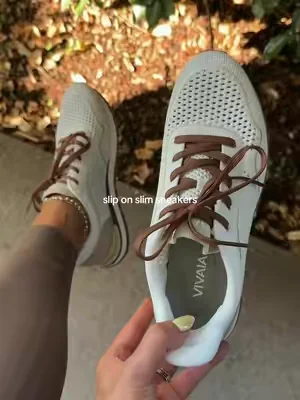 These VIVAIA slip-on arch support sneakers are my new everyday go-to && they have multiple colors 😮‍💨 Giving slim sneakers + dress sneakers energy — super clean, comfy, and actually cute enough for work, errands, and everything in between. Very much cool girl sneakers for 2026… if you’re looking for cute basic shoes, walking shoes, or just comfortable shoes for work, this is it ✨ #vivaia #vivaiashoes #shoesforwomen #tennisshoes #comfortableshoes 