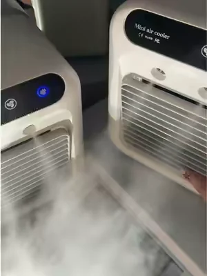 Gracias a este mini aire acondicionado ya no paso más calor en verano#minicoolers #miniaircooler #coolingfan #minicoolingfan #summervibes