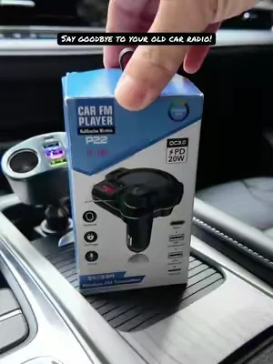 Amazing car Bluetooth receiver! Great sound quality, multiple fast charging ports. Dynamic rhythm lights dance with music. Easy to adjust volume and songs. Transform your old car in seconds!#bluetoothfmtransmitter #bluetooth #dealsforyoudays #driving #tiktokshopstockup 