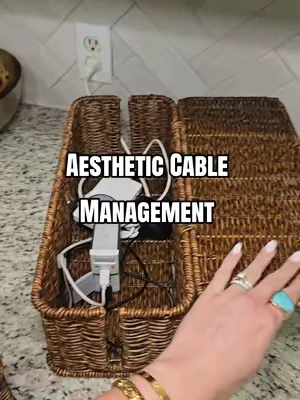 Hide the cords ✨️ Out of sight, out of mind ♥️ #DFYD #DealsforYouDays #organization #cablemanagement #chargingstation 