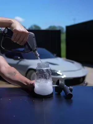 Ultra series foam cannon always gets the job done… #blackline #fyp #detailing #carcare #satisfying 