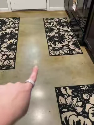 FINALLY a rug I can vacuum over!! #kitchenrug #nonsliprug #machinewashable #bathroomrugs #homedecor