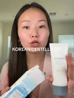 THIS turned me from spf HATER to spf LOVER 🧴  #koreansunscreen #sunprotection #oilyskin #acneproneskin #centella 