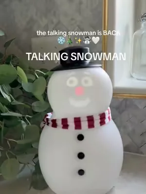 the talking snowman is BACK ❄️🎄✨☃️🤍 #talkingsnowman #christmasdecor #tiktokshopcreatorpicks #qvc 