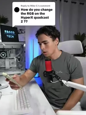 Replying to @Mike C. How to change the RGB on the HyperX quadcast 2 (you can’t really) #hyperx #quadcast2 #mic #microphone #dealsforyoudays