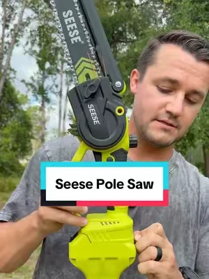 My limbs are getting trimmed. #polesaw #chainsaw #seese 