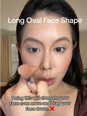 Tips for long oval face shapes. Having the right technique and choosing the right contour stick is key. @Haus Labs #hauslabs #contourtutorial #contourstick #contourhack #contouring101 