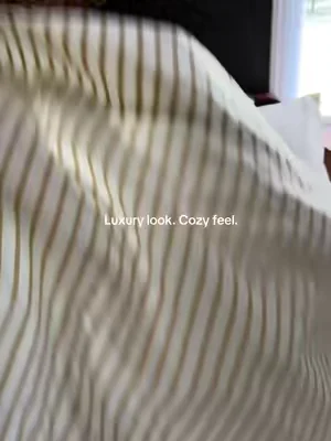 I didn’t expect striped sheets to look this good.#dealsforyoudays #summervibes #bedsheets #sheets #bedding 