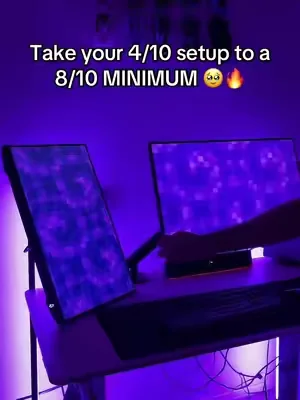 Biggest desk hack #monitorarms #flowliftpro #huanuo #dealsforyoudays #monitormounts 