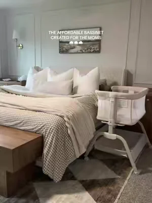 The quality is incredible & it has all those must have features 🤎 #Bassinet #BabyRegistry #MomsofTikTok #BabyTok #BabyMustHaves  