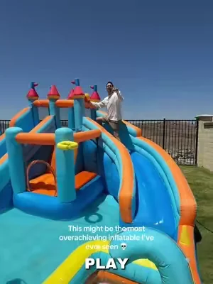 backyard waterpark, inflatable bounce house, water slide bounce house, inflatable water park, kids summer toys, backyard fun, outdoor water activities, family summer fun, inflatable playground, splash park at home, backyard party ideas, outdoor play equipment, summer entertainment, TikTok summer finds, family activities #DealsForYouDays #waterslide #bouncehouse #backyardfun #summertoys