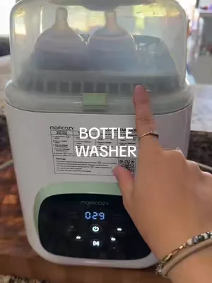 No more piling up the sink with bottles because this bottle washer washes ✅ streams ✅ and sterilizes ✅ all your baby bottles #automaticbottlewasher #babybottlewasher #momcozybottlesterilizeranddryer #newmom #dealsforyoudays 